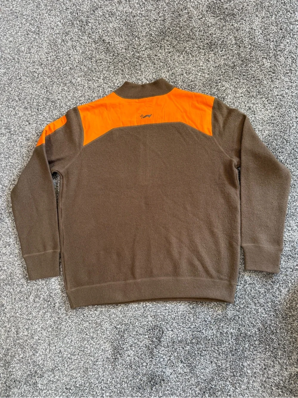 Duxbak North Wind Field Sweater Mens XXL 100% Wool Blaze Orange Hunting NWT